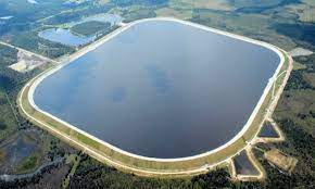 The Arbuckle Reservoir in Wharton County, shown in a rendering here, is expected to become operational in 2023 after remedial repairs.